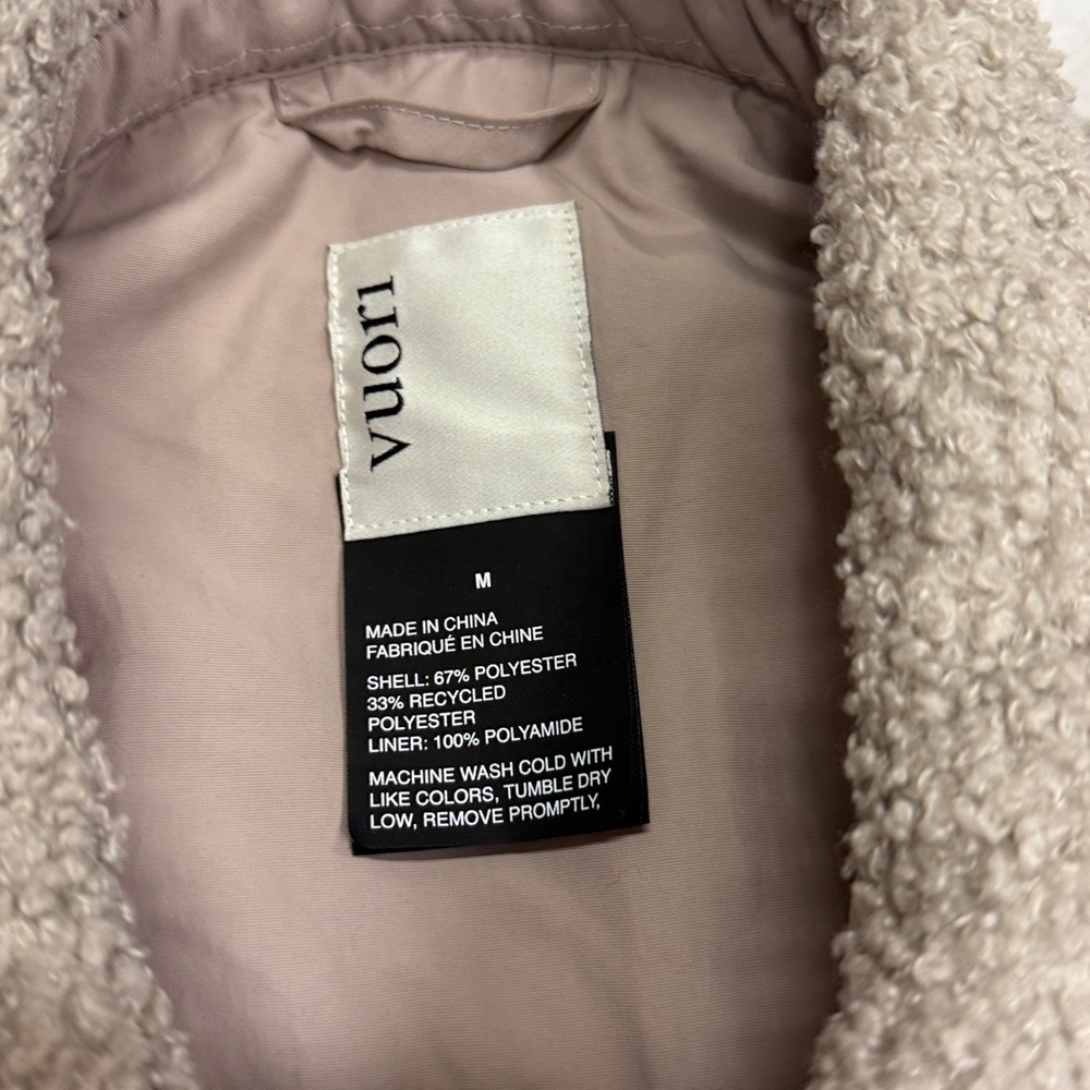 Vuori Sycamore Shirt Jacket Sherpa Shacket Size M - Picture 5 of 12